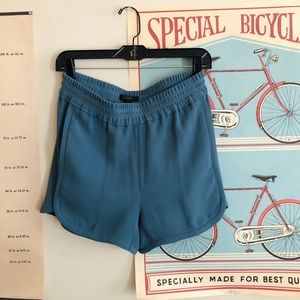 Elastic Blue Shorts